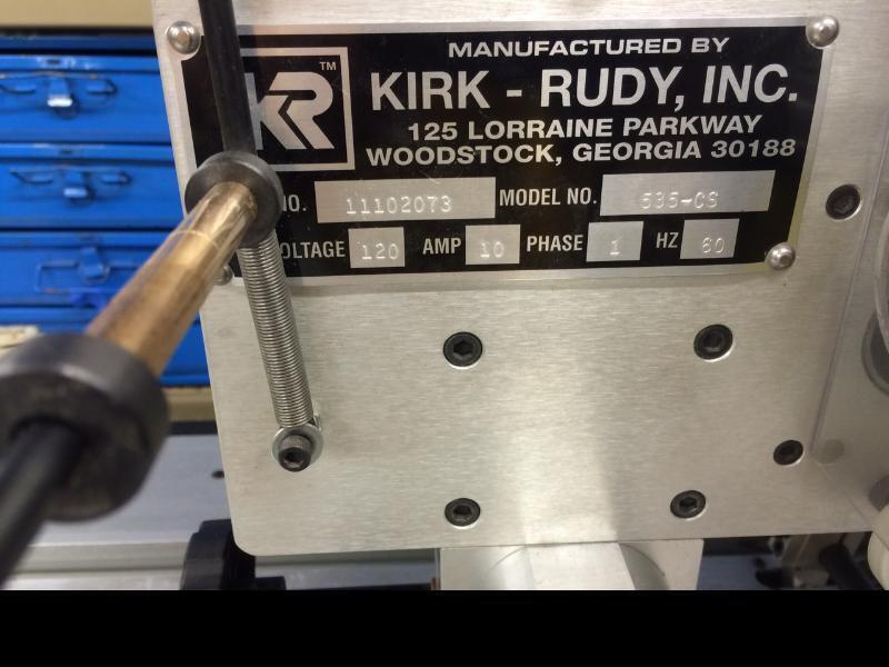 kirk rudy tabber machine